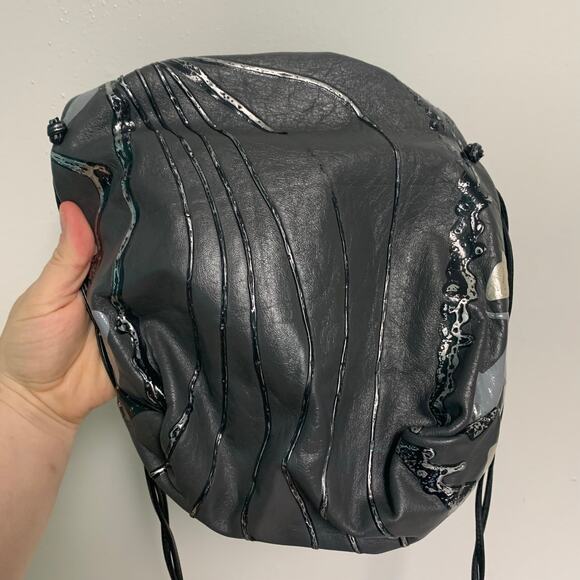 No Brand Metallic Abstract Shoulder Bag Purse Crossbody with Shell - Picture 3 of 6